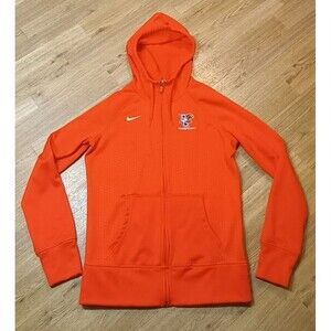 Nike Bowling Green St Falcons Hoodie Medium Orange Womens Golf Dri Fit Full Zip